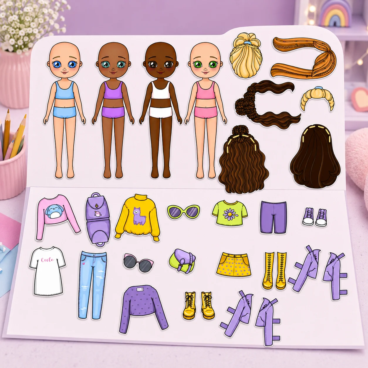 Kit de Personagens — Meninas